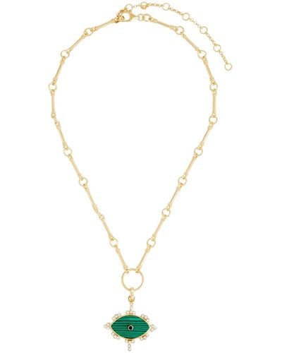 SORU Malachite Malocchio 18kt Gold-plated Necklace - Green