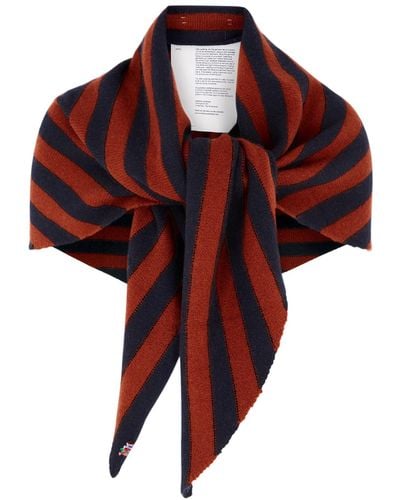 Extreme Cashmere N°198 Witch 2 Striped Cashmere-blend Scarf - Red