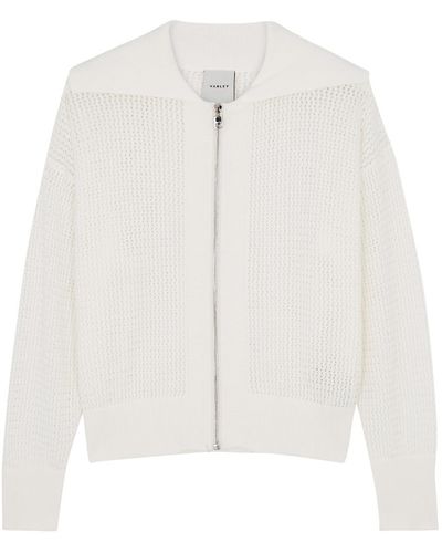 Varley Fairfield Open-Knit Cotton Jacket - White
