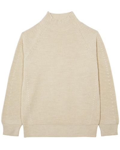 NN07 Liam Ribbed-knit Sweater - Natural