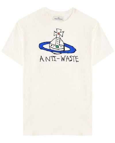 Vivienne Westwood Anti-Waste Printed Cotton T-Shirt - White
