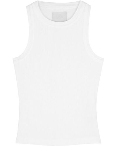 Citizens of Humanity Isabel Ribbed Stretch-Jersey Tank - White
