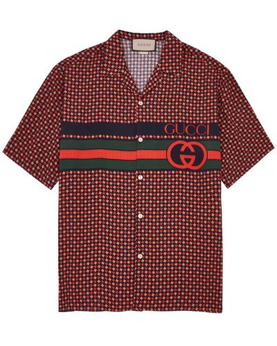 Gucci Printed Shirt - Red