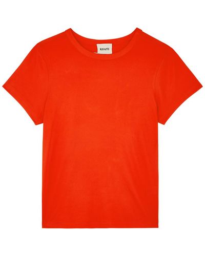 Khaite Samson Jersey T-Shirt - Orange