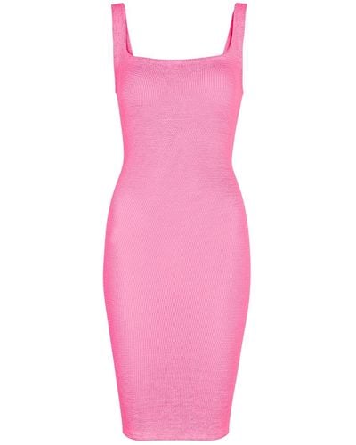 Hunza G Seersucker Dress, Dress, Nylon - Pink