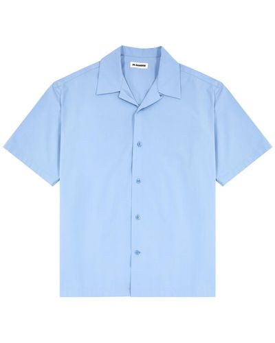Jil Sander Cotton-poplin Shirt - Blue