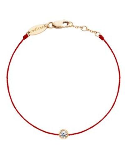 RedLine 18kt Rose Gold And Diamond String Bracelet - Metallic