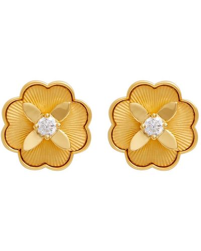 Kate Spade Heritage Bloom -plated Stud Earrings - Metallic