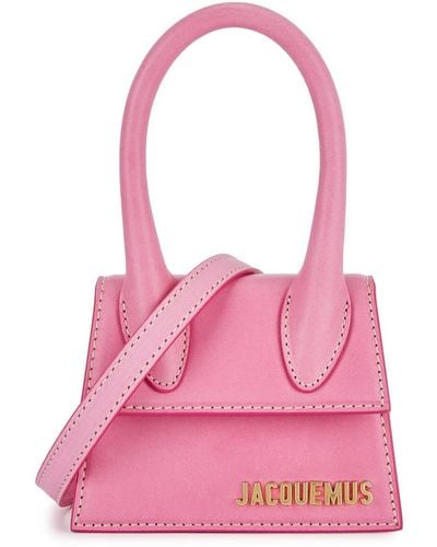 Jacquemus Le Chiquito Leather Top Handle Bag - Pink