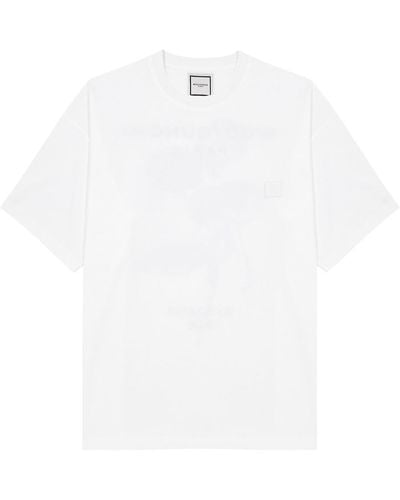 WOOYOUNGMI Logo Printed Cotton T-Shirt - White