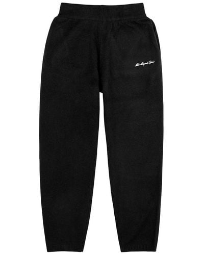 MKI Miyuki-Zoku Logo-embroidered Knitted Sweatpants - Black