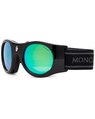 Moncler X Rick Owens Mirrored Ski goggles - Green