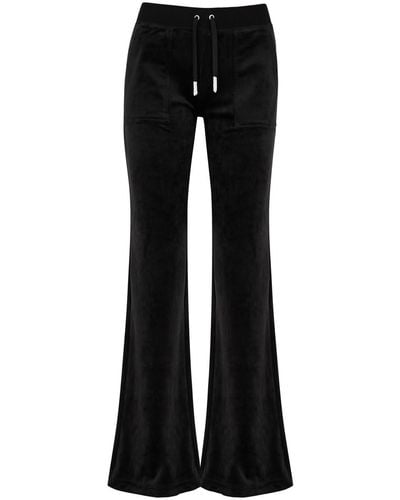 Juicy Couture Lala Logo Velour Sweatpants - Black