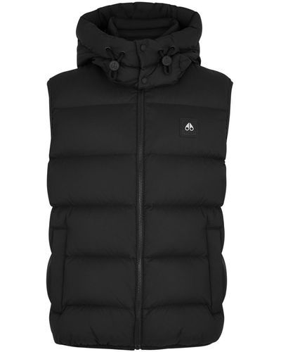 Moose Knuckles Sycamore Quilted Shell Gilet - Black