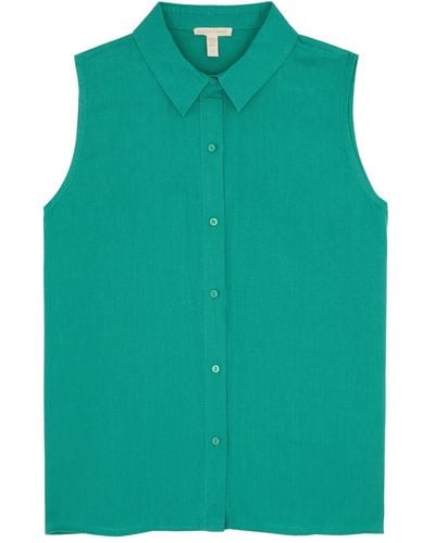 Eileen Fisher Linen Shirt - Green