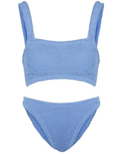 Hunza G Xandra Seersucker Bikini - Blue