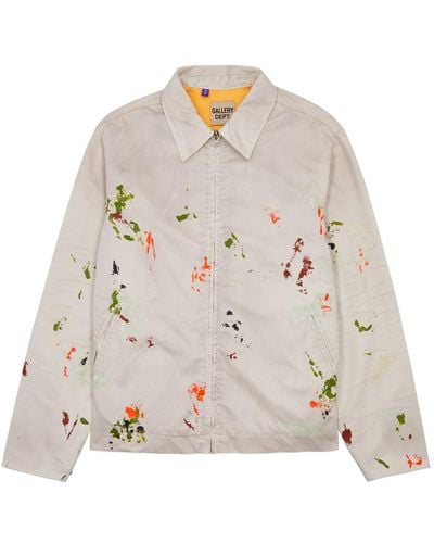 GALLERY DEPT. Montecito Paint-splattered Cotton Jacket - Natural