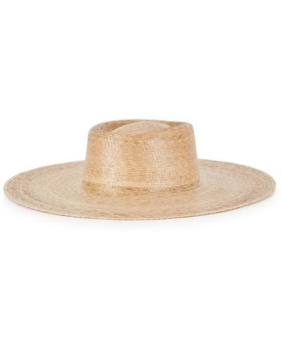 Lack of Color Palma Wide-Brim Boater Hat - White