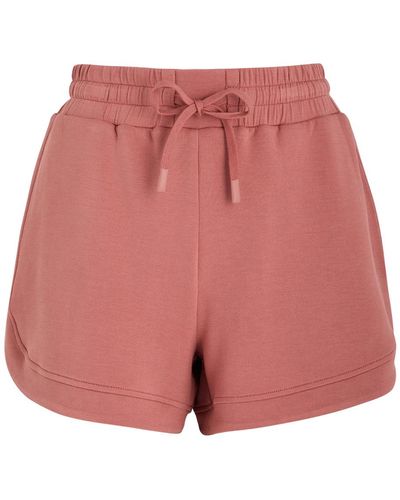 Varley Ollie Stretch-Jersey Shorts - Red