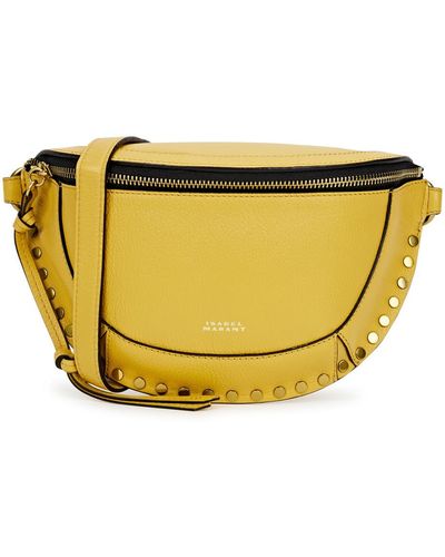 Isabel Marant Skano Leather Shoulder Bag - Yellow