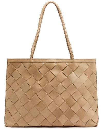 Bembien Gabrielle Grande Woven Leather Tote - Natural
