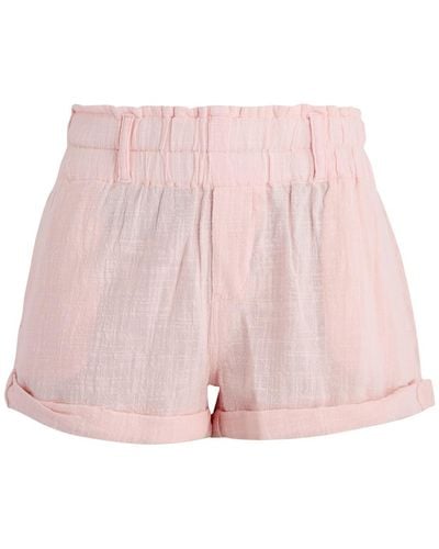 Free People Solar Flare Baja Cotton Gauze Shorts - Pink