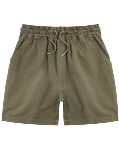 COLORFUL STANDARD Cotton Shorts - Green