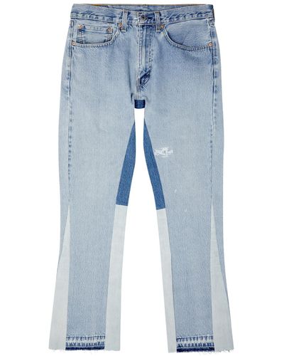 Jeanius Bar Atelier Panelled Flared Jeans - Blue