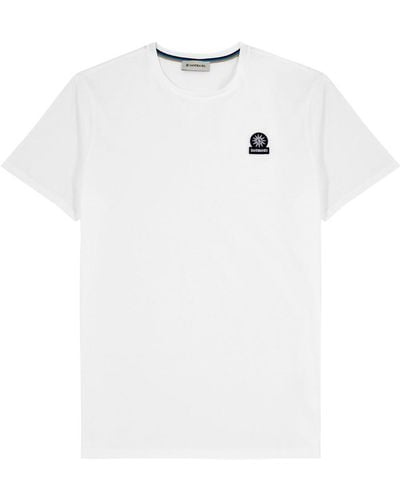 Sandbanks Logo Cotton T-Shirt - White