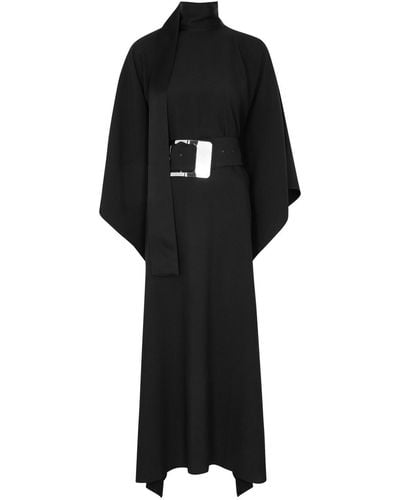 ‎Taller Marmo La Luna Belted Kaftan Maxi Dress - Black