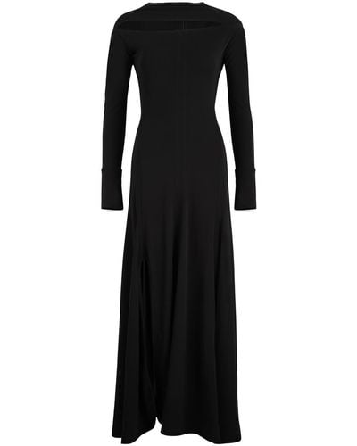 Victoria Beckham Cut-Out Maxi Dress - Black