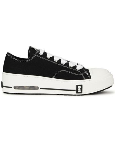 NAHMIAS Five-o Canvas Sneakers, Sneakers, Canvas, Round Toe, Black - White