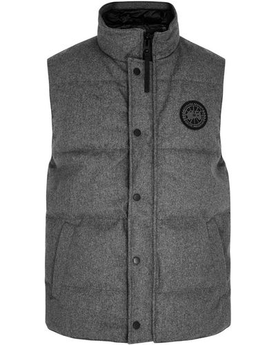 Canada Goose Garson Quilted Wool-blend Gilet - Gray