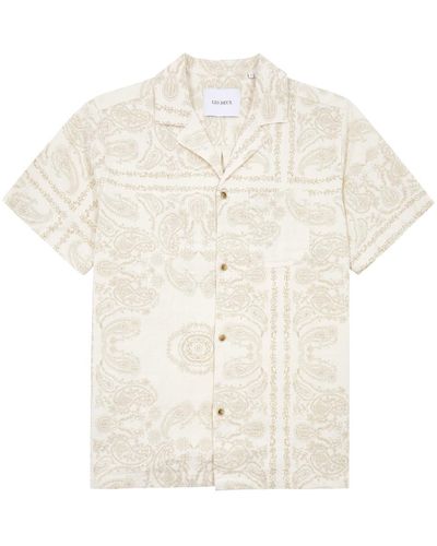Les Deux Lesley Paisley-Print Shirt - White