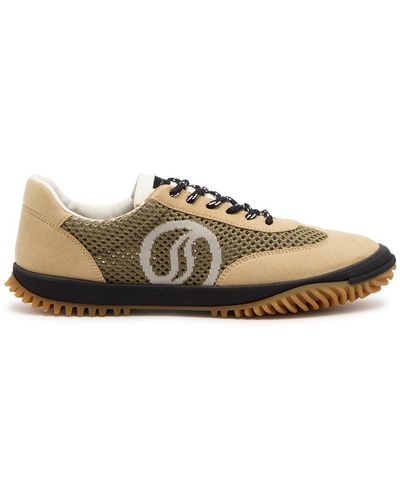 Stella McCartney S-wave Panelled Mesh Trainers - Brown
