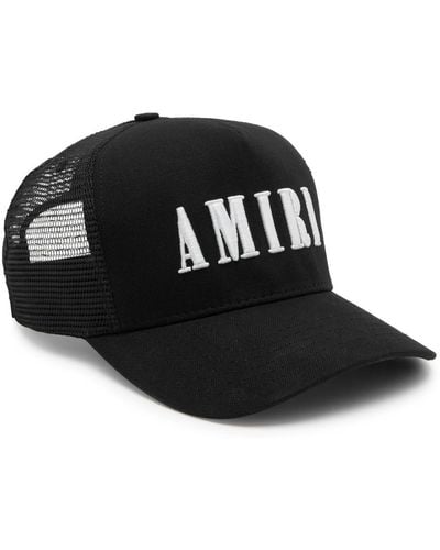 Amiri Core Logo Canvas Trucker Cap - Black