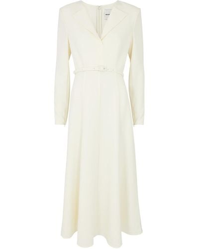 Roland Mouret Belted Midi Dress - White