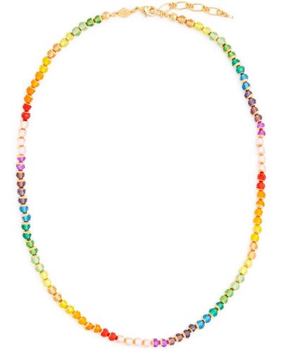 Anni Lu Tennis Kinda 18kt Gold-plated Beaded Necklace - Metallic