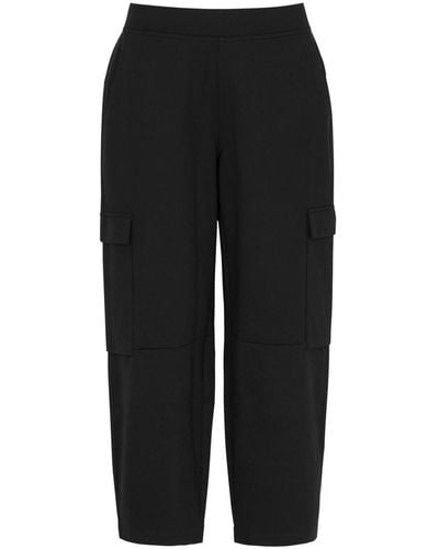 Eileen Fisher Stretch-jersey Cargo Pants - Black