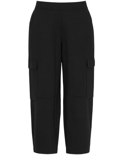 Eileen Fisher Stretch-jersey Cargo Trousers - Black