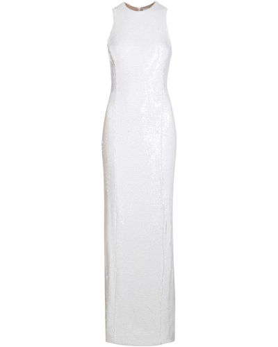 Galvan London Cannes Sequin Gown - White