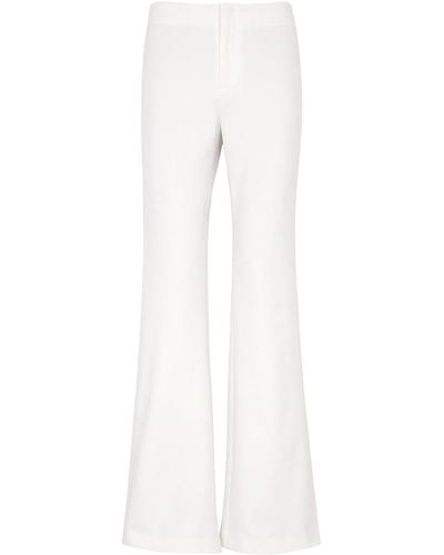 Alice + Olivia Teeny Bootcut Stretch-Jersey Trousers - White