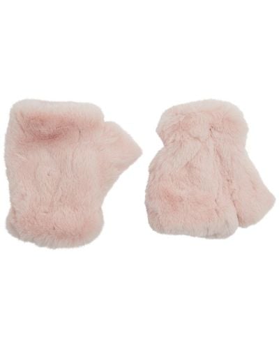 Jakke Tolly Faux Fur Gloves - Pink