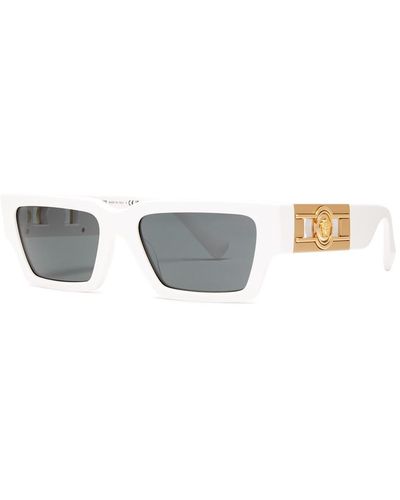 Versace Rectangle-frame Sunglasses - White