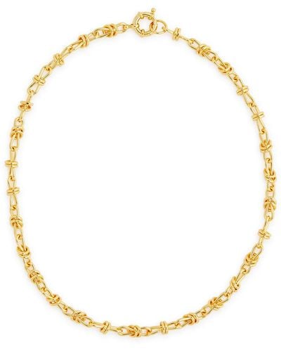 Daisy London X Polly Sayer Knot 18kt -plated Chain Necklace - Metallic