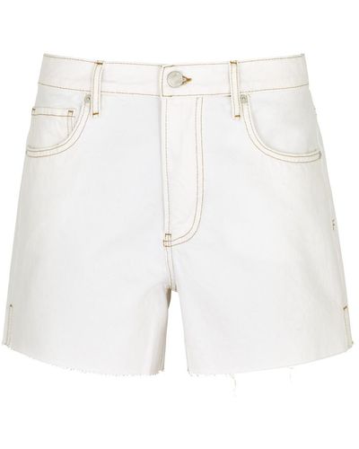 FRAME Le Super High Denim Shorts - White