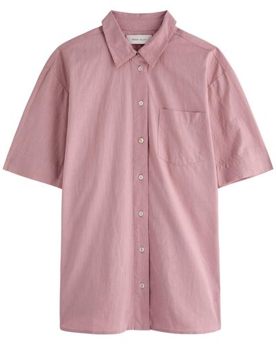Skall Studio Aggie Cotton-Blend Shirt - Pink