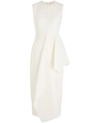 ROKSANDA Raya Draped Midi Dress - White