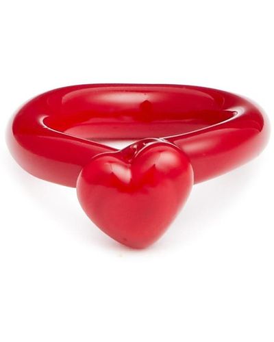 SANDRALEXANDRA Love Glass Ring - Red