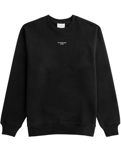 Drole de Monsieur Logo-Print Cotton Sweatshirt - Black